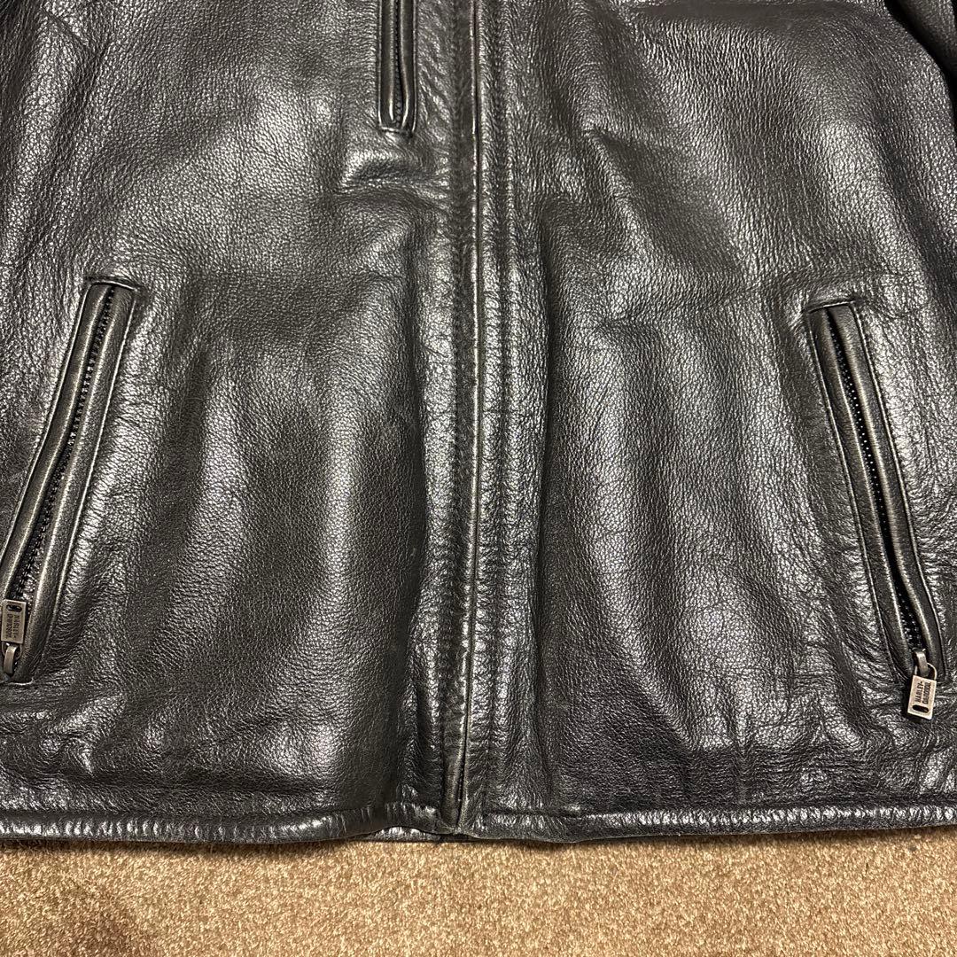 Lサイズ　ハーレーダビッドソン　純正　ライダースジャケット　ブラック