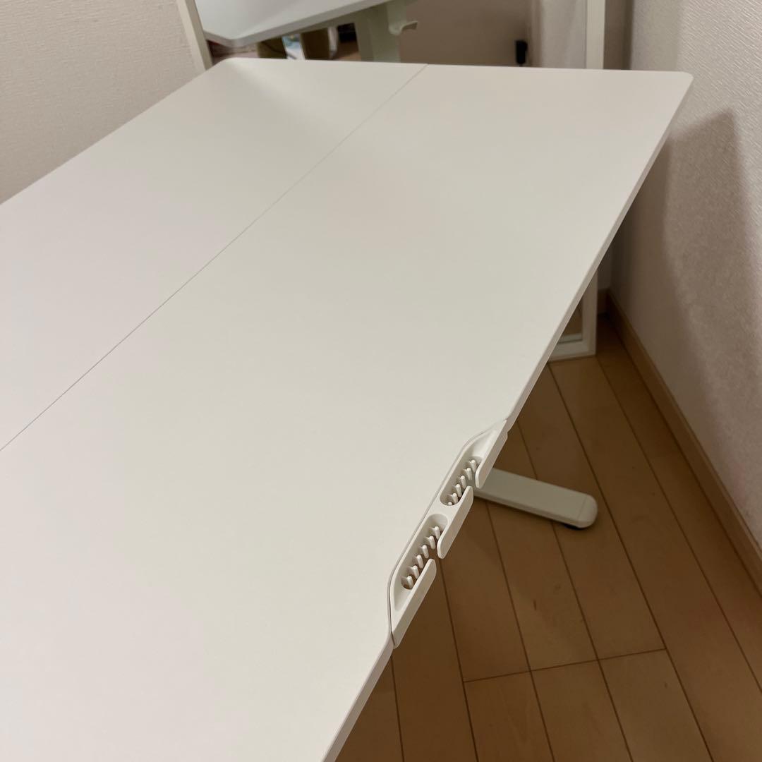 電動昇降式デスク　ErGear　ホワイト　140 x 70 x 72-118cm