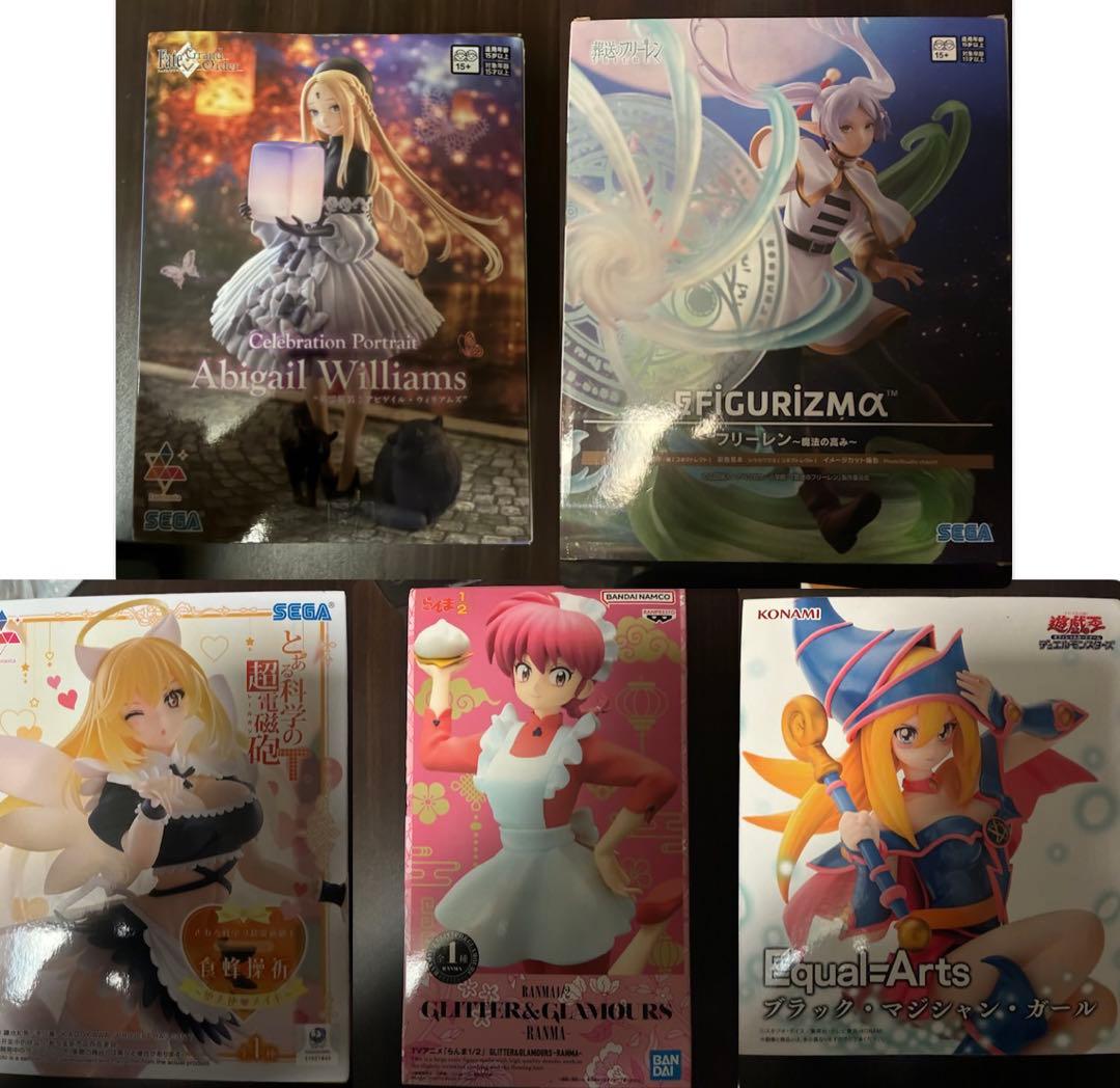 美少女フィギュア5体セットFGOレールガン 遊戯王 フリーレン らんままとめ売り