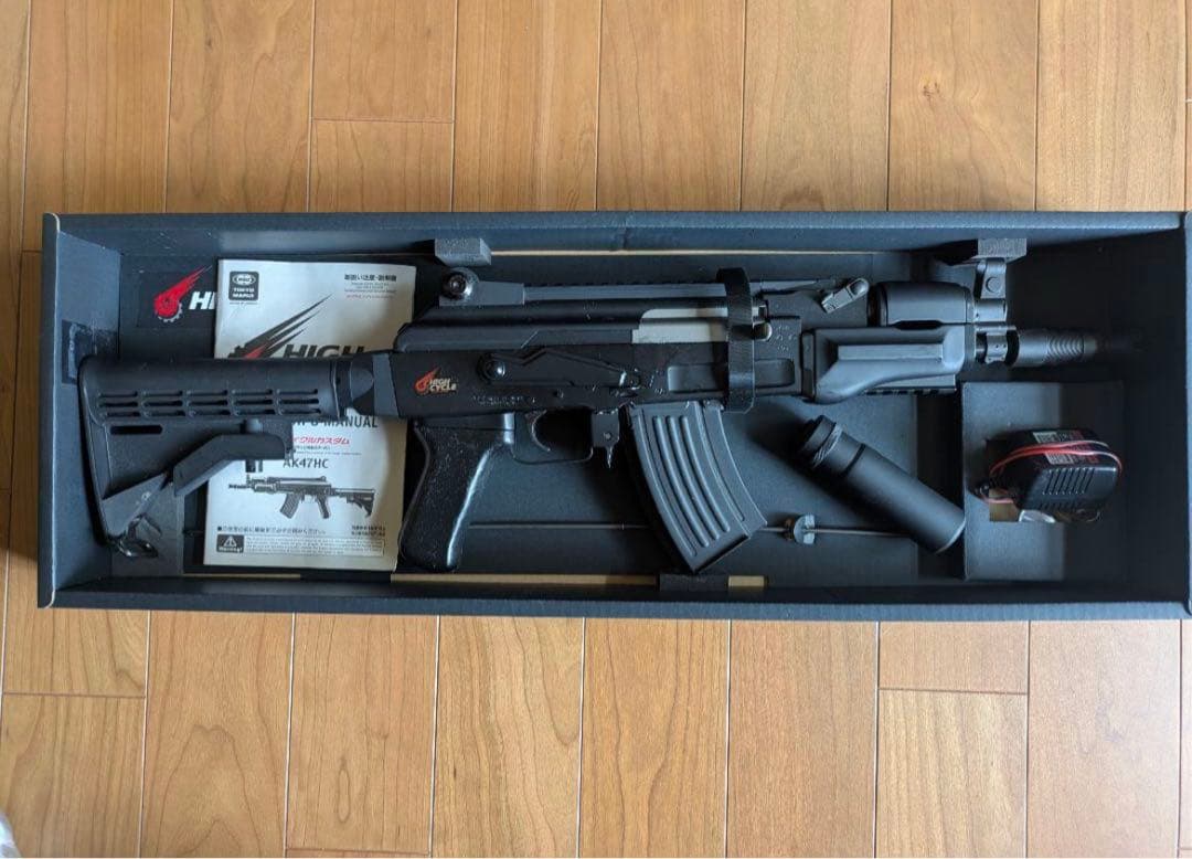 【美品・付属品完備】東京マルイ AK47 HC ハイサイクルカスタム 電動ガン！