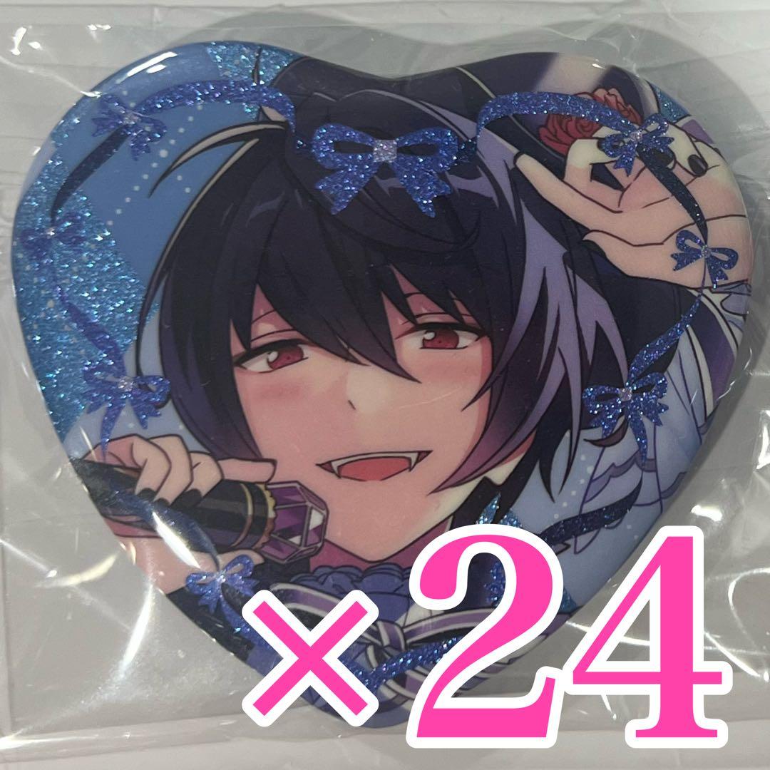 朔間凛月 あんスタ ラメキラハート 缶バッジ マルイ ハート缶バッジ