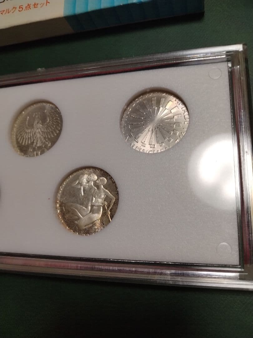 ミュンヘンオリンピック10マルク銀貨5種ケース入り!!