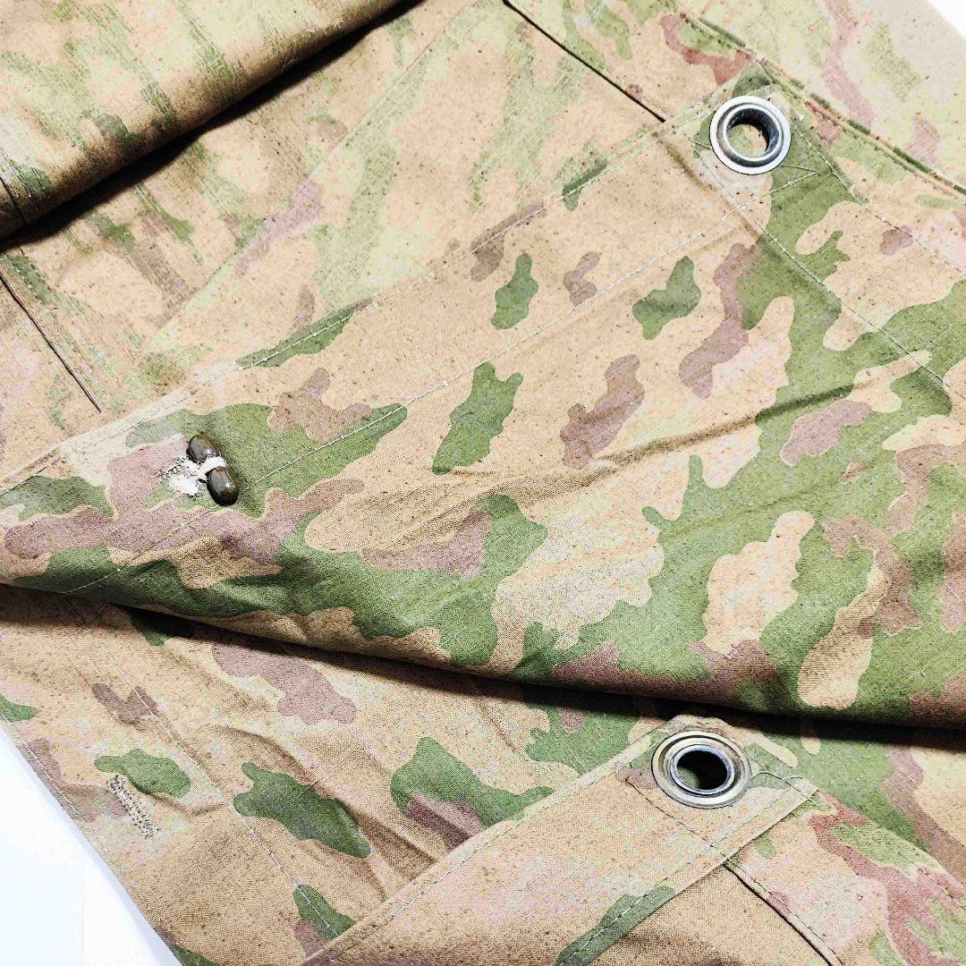 ロシア軍 ソ連軍 M69/81 VSR迷彩 ポンチョ タープ パラトカ 麻縄付き