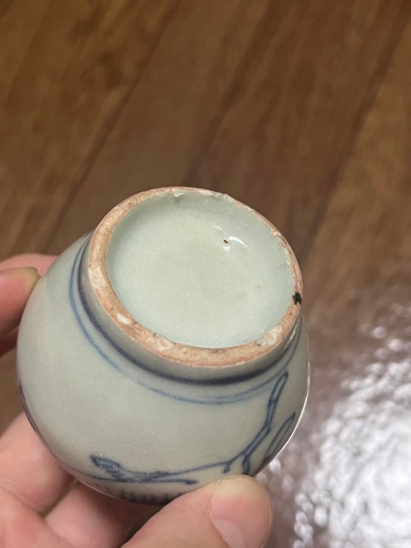 古染付　小壷　小壺　麒麟　香炉　初期伊万里　李朝　民藝　民芸　安南