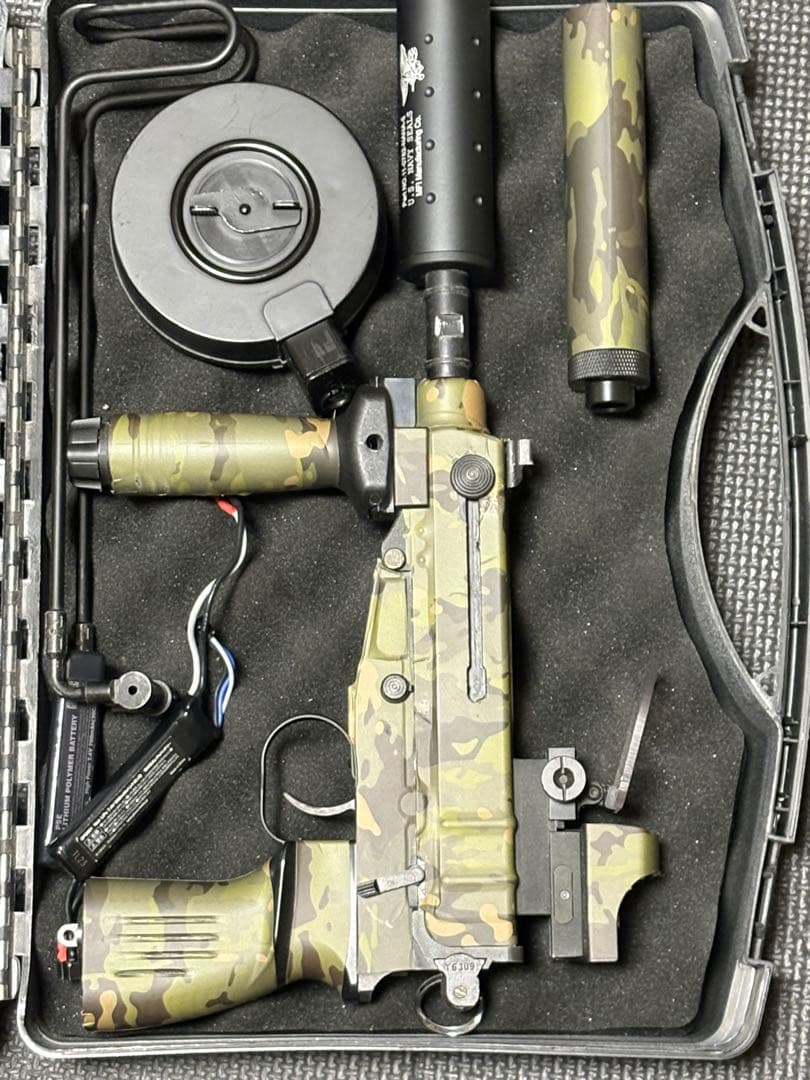 迷彩 電動ガン ハードケース付属