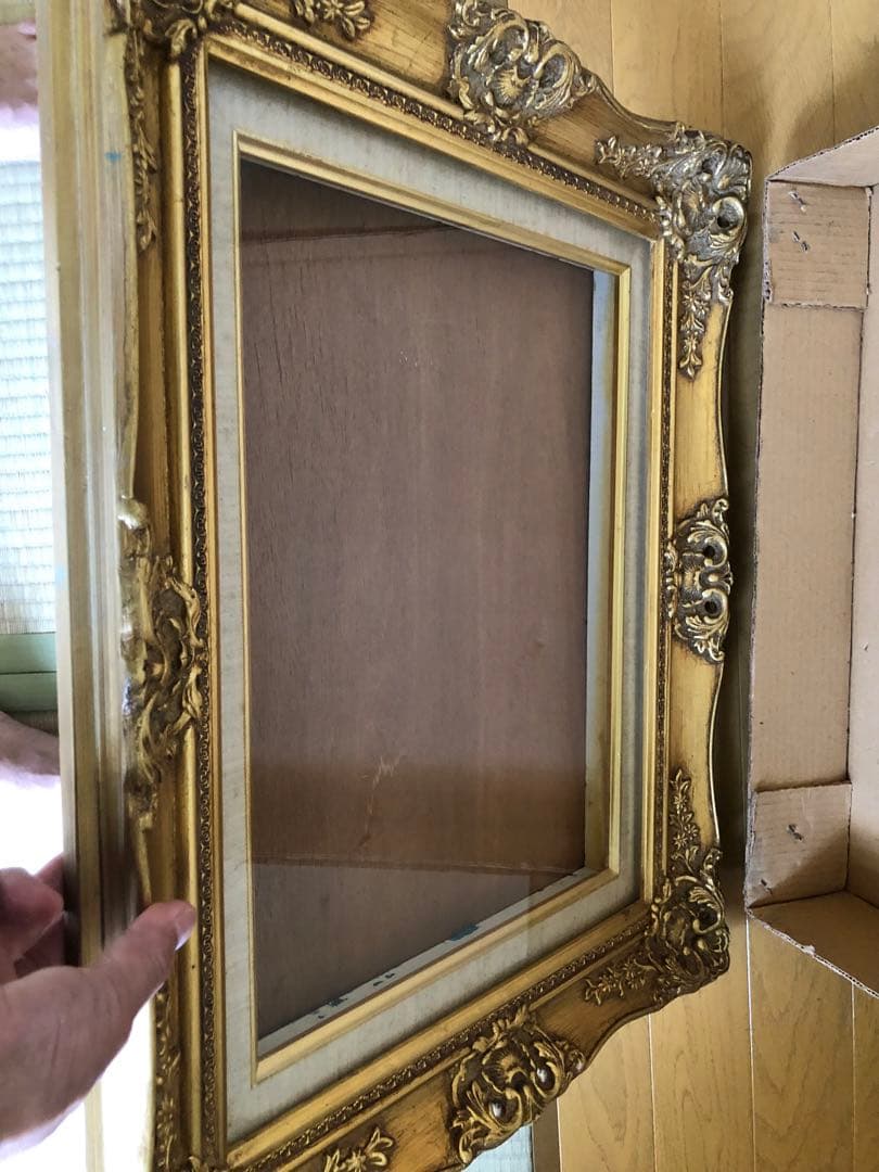 装飾的ゴールド木製油彩額縁