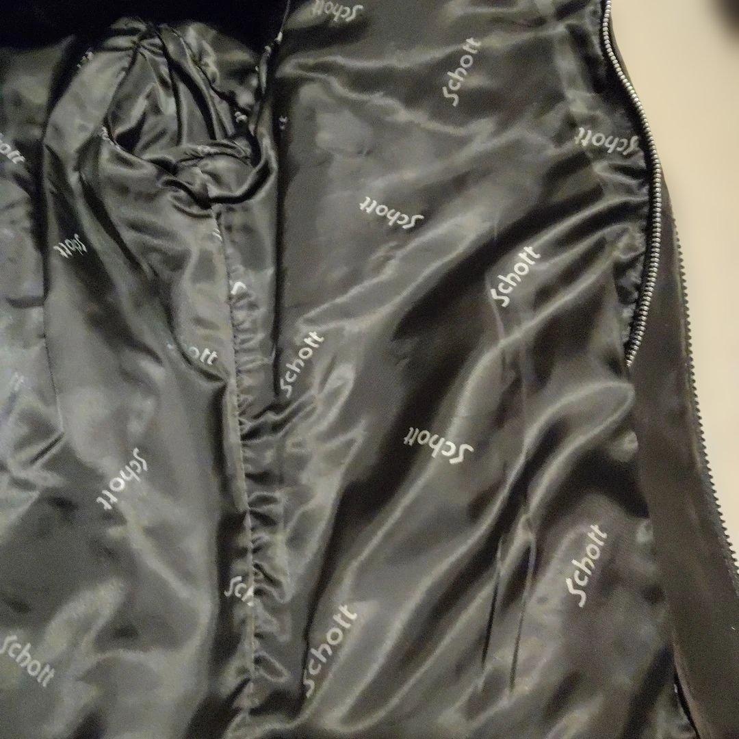 Schott ブラック シングルライダースジャケット641