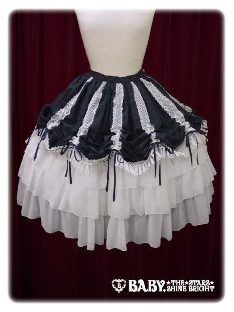 コロンビーナスカート(紺白)