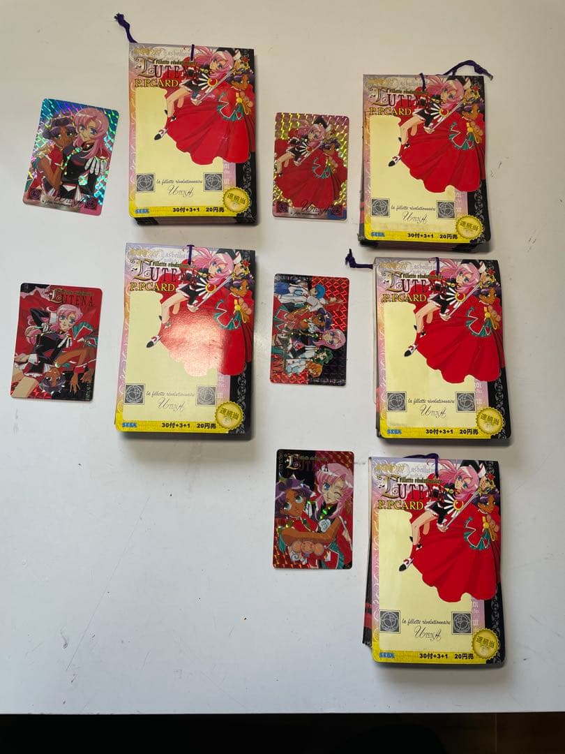 希少デットストック品　少女革命ウテナPPカード未使用5個セット