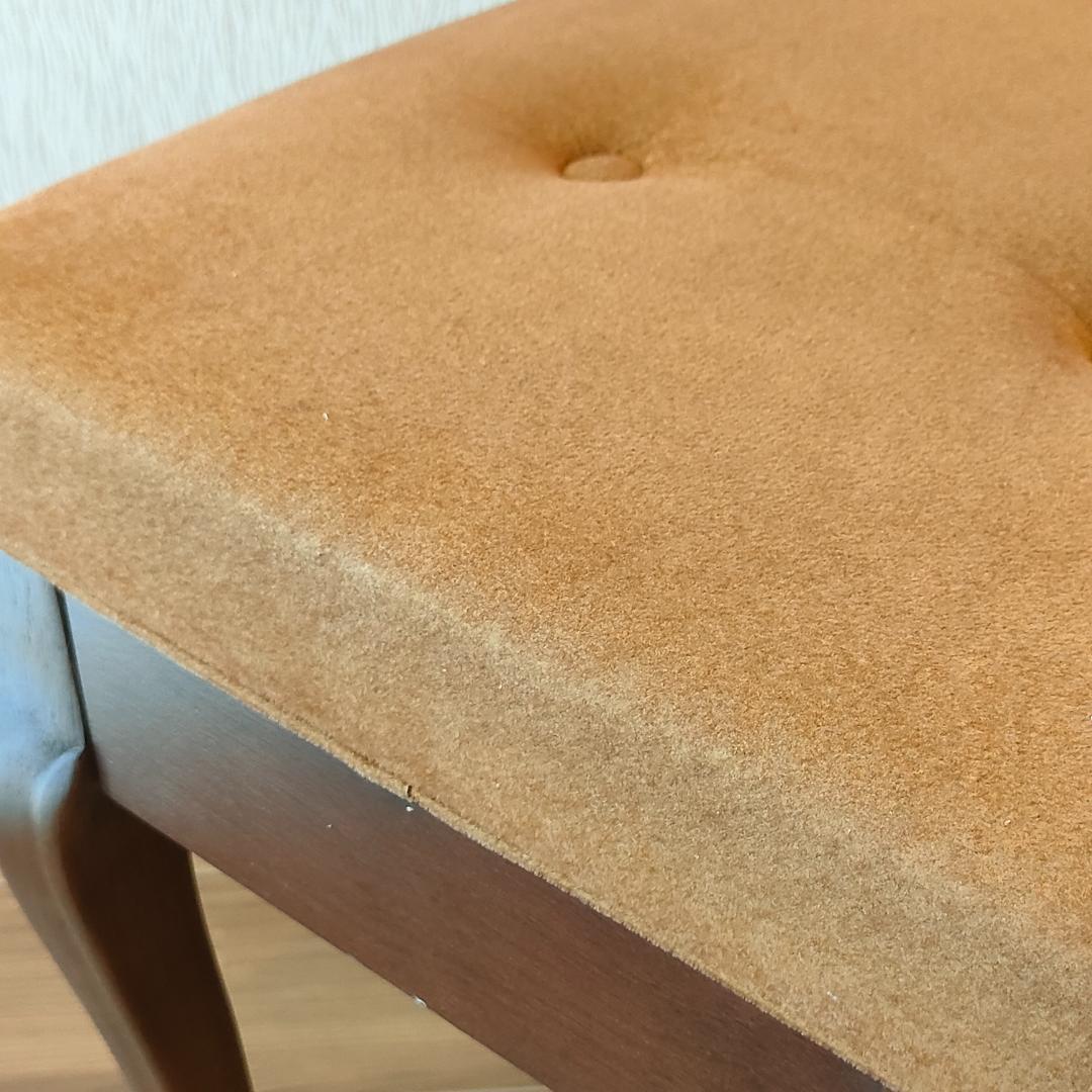 希少　アンティーク　ピアノ椅子　長椅子　猫脚　ベンチタイプ