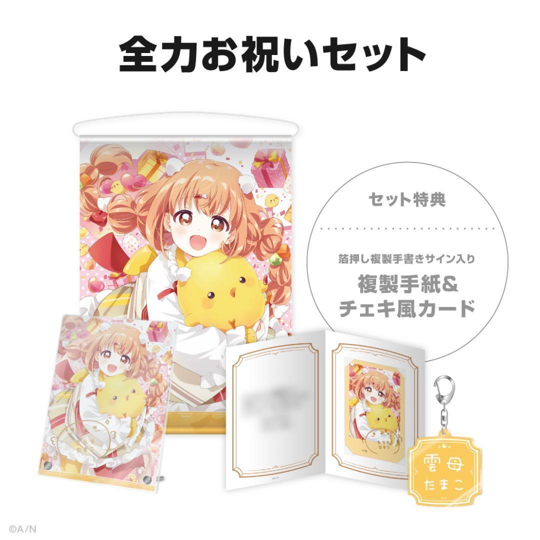 雲母たまこ にじさんじ 誕生日 アクリルパネル タペストリー 全力お祝い 手紙