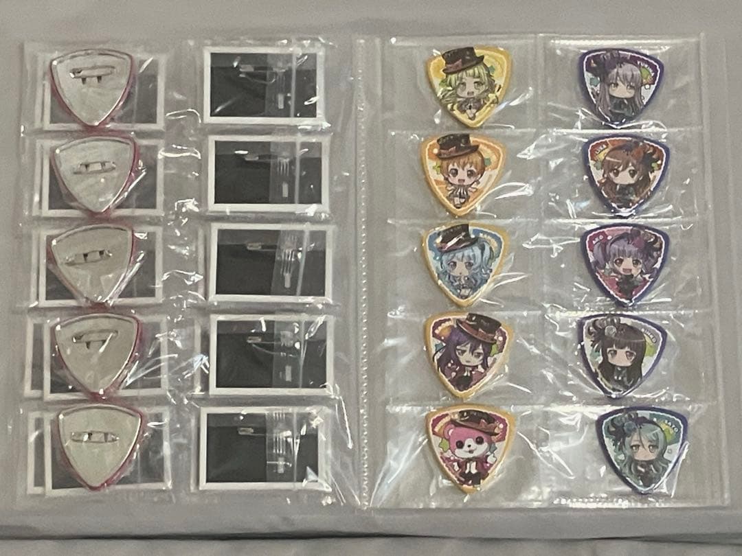 バンドリ　2018年　カフェ　スクエア缶バッジ　フルコン　ピック型缶バッジ