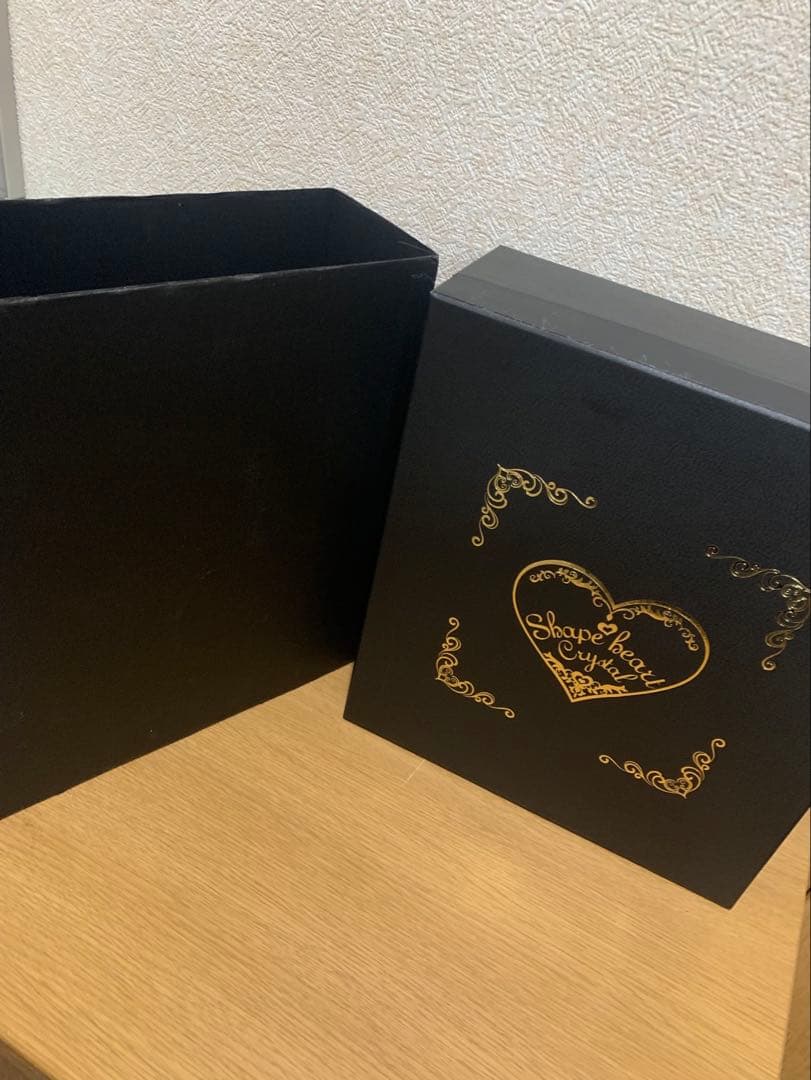 【希少】Shape Heart Crystal コニャック空きボトル 500ml