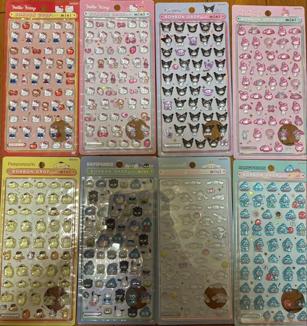 ボンボンドロップシール　サンリオ8枚セット　正規品