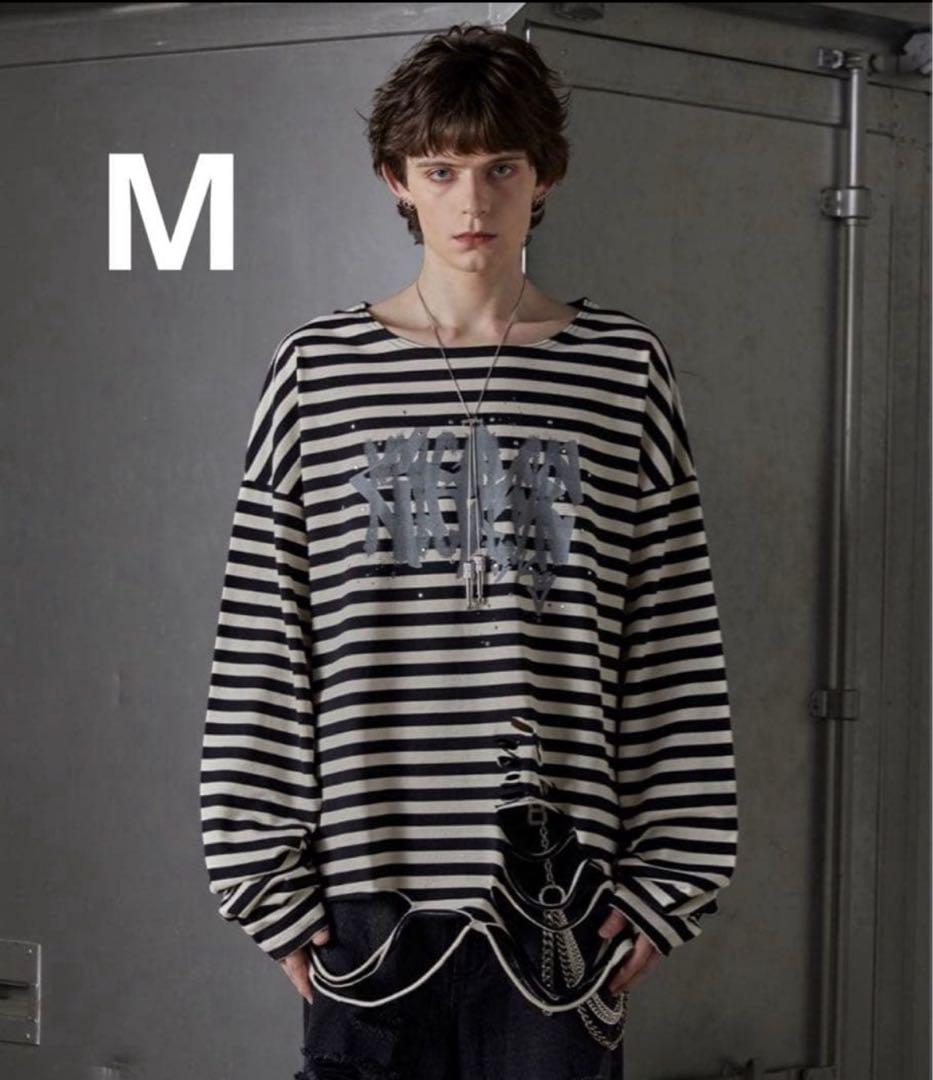 grancy ラインストーン　ボーダー　M