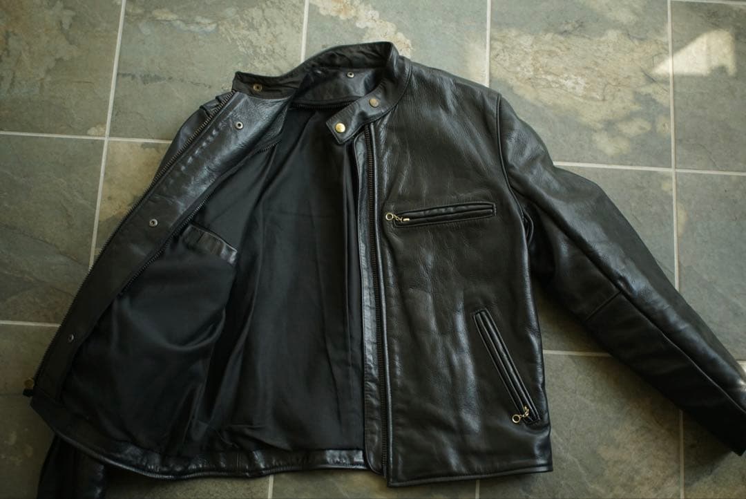 VANSON size:44 バンソン シングルライダース レザージャケット