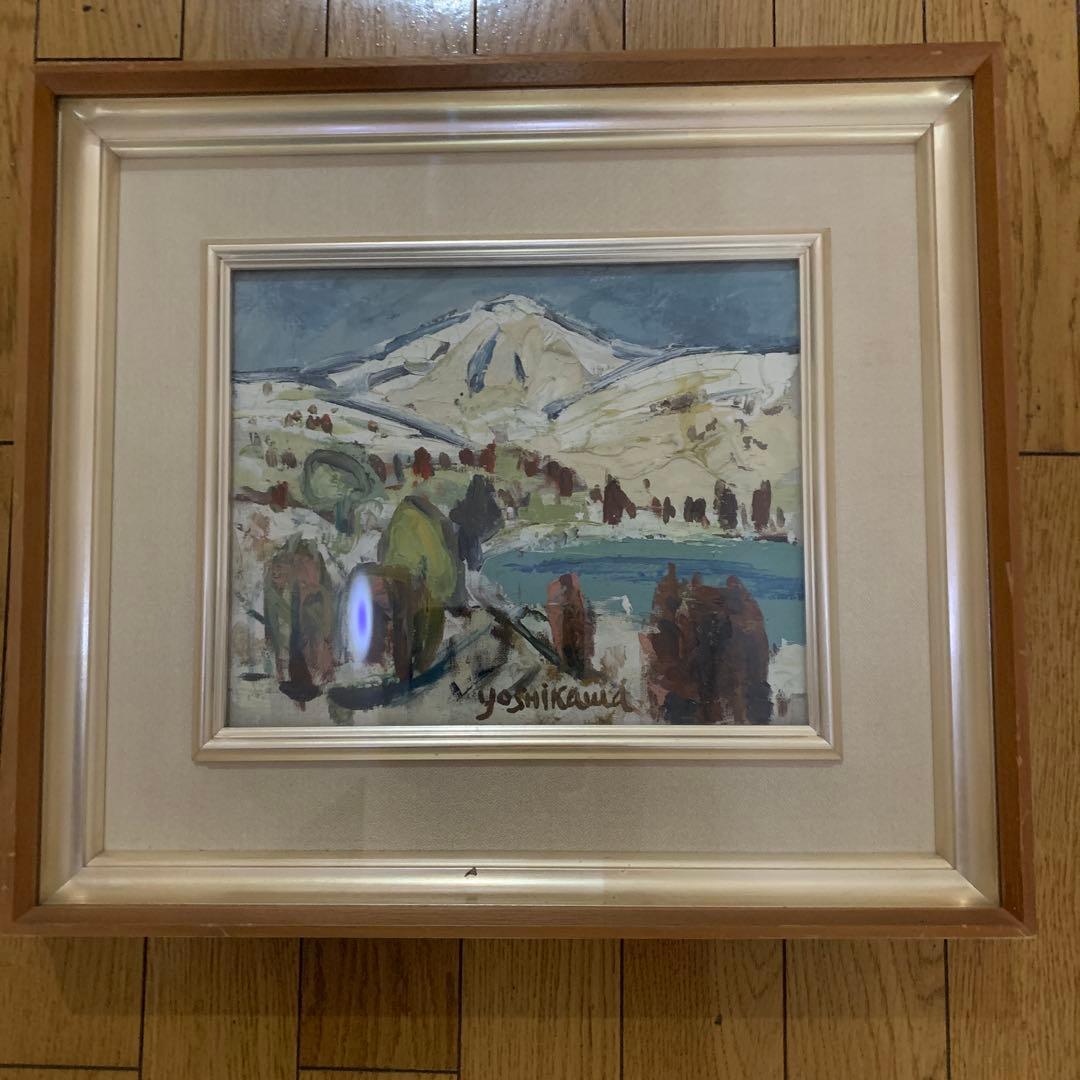 yoshikawa 水彩画 風景画 木製フレーム