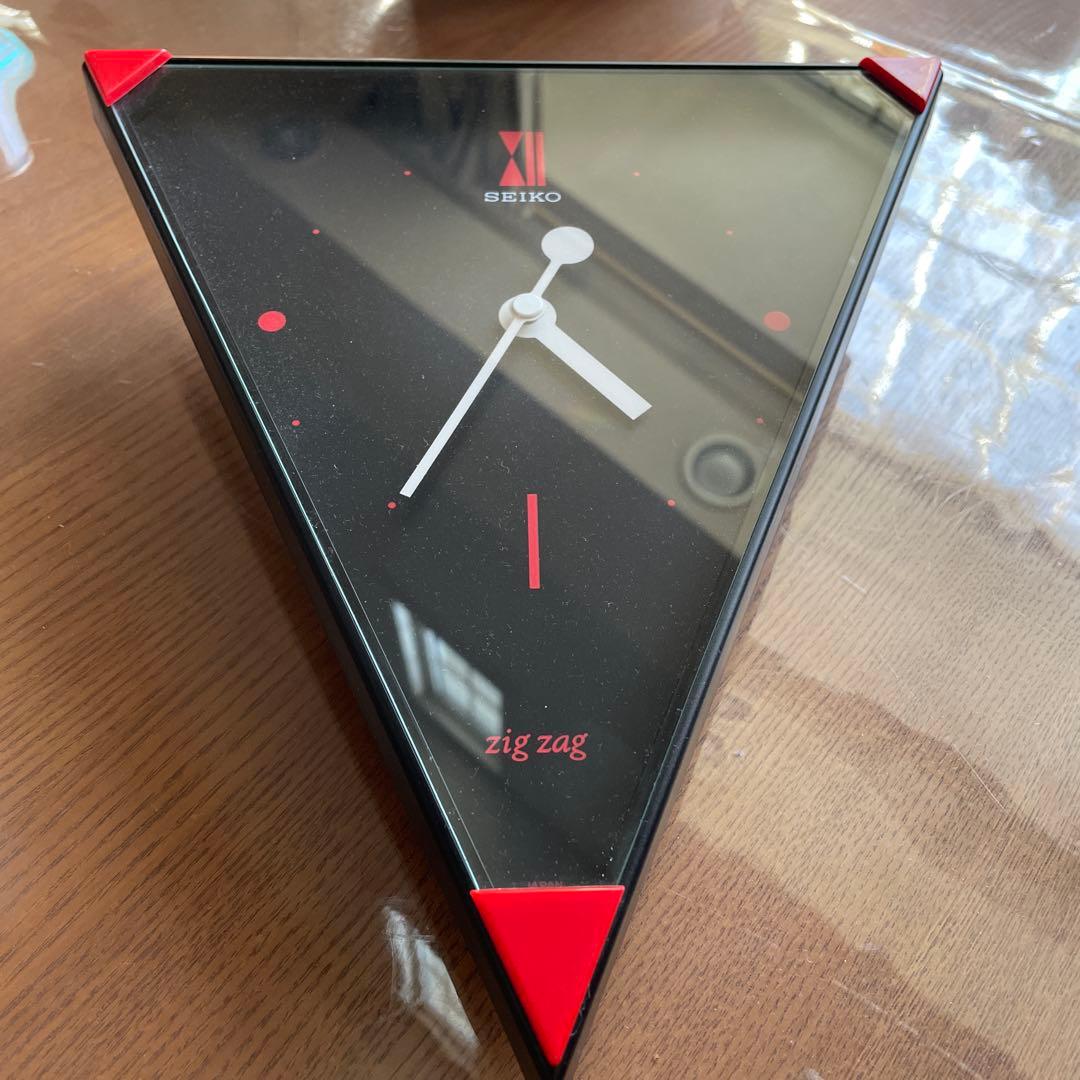 SEIKO 掛け時計　ジグザグ　zig zag