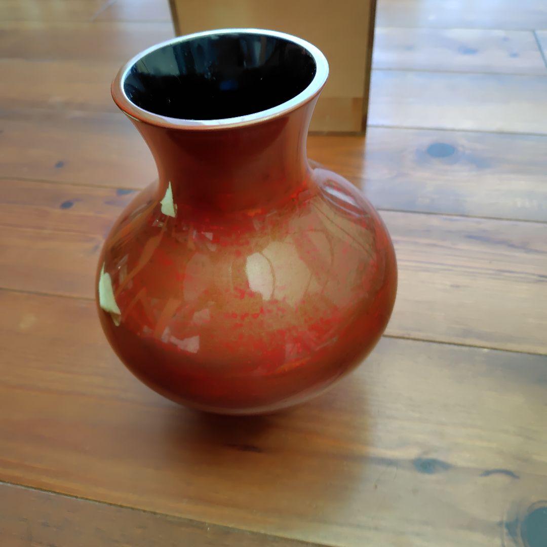 静岡県無形文化財│金剛石目塗/鳥羽硬忍│乾漆花瓶/朝顔/鶏冠│漆芸/漆器/花瓶