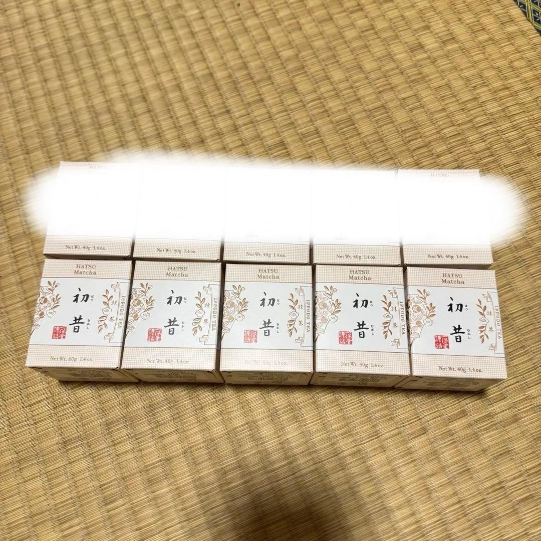 一保堂茶舗 抹茶 初昔　40g×10箱セット