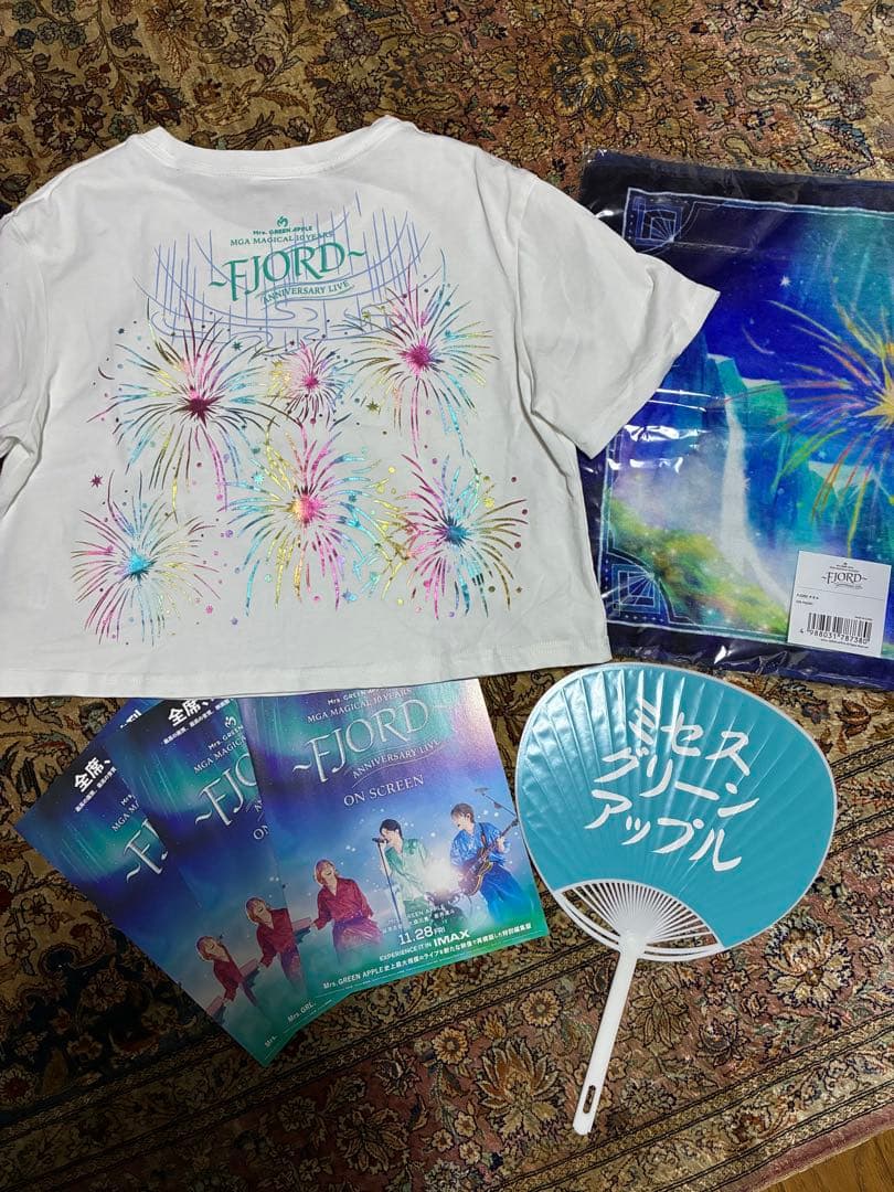 Mrs.Green Apple フィヨルド　Tシャツ（ホワイト）　タオル