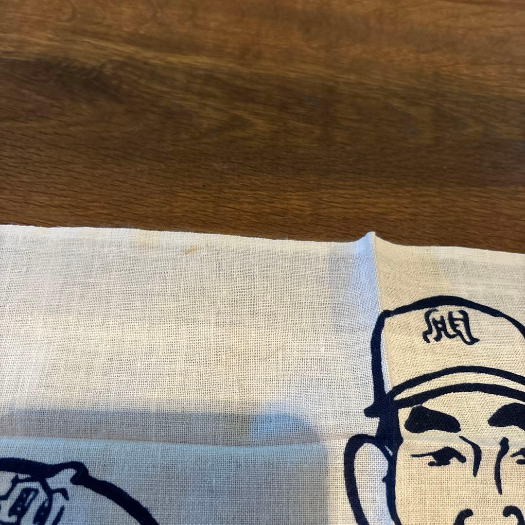 毎日オリオンズ　似顔絵手ぬぐい　1950年代　アキレス　千葉ロッテマリーンズ