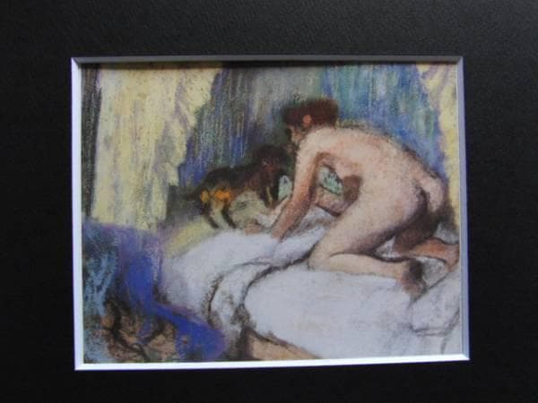 エドガー・ドガ、LA FEMME AU CHIEN、海外版超希少レゾネ、新品額付