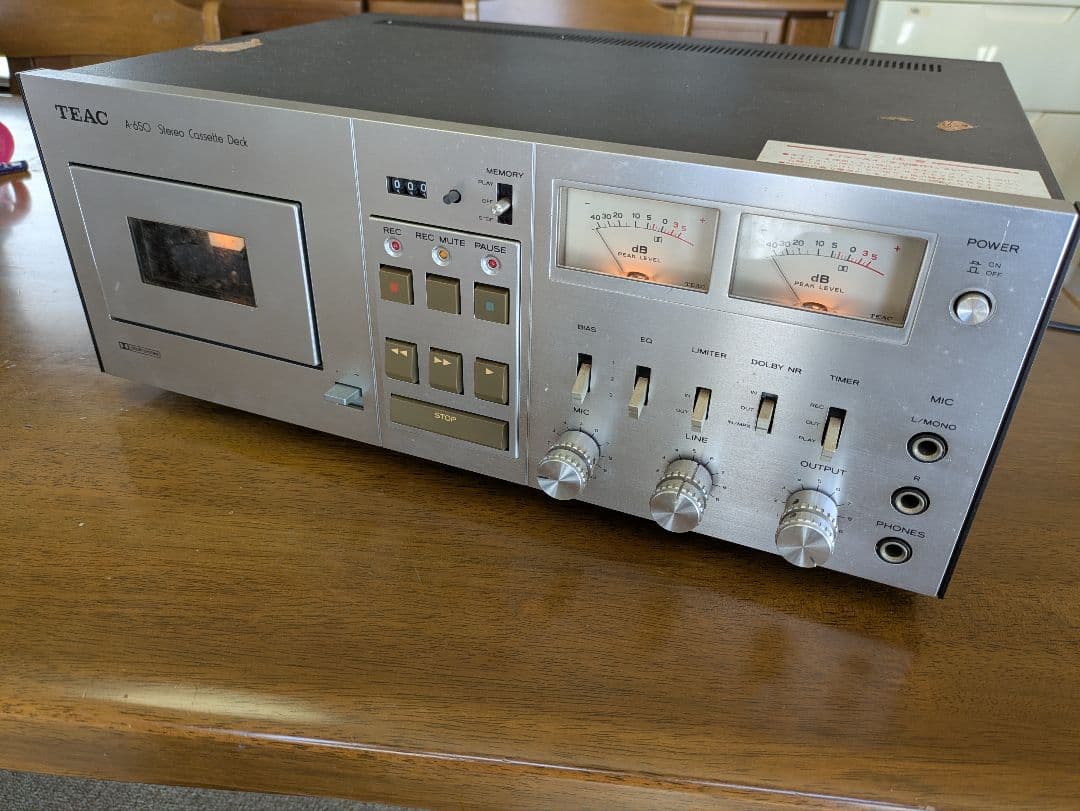 TEAC A-650 ステレオカセットデッキ