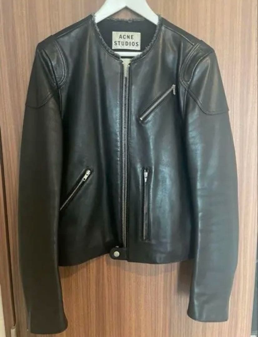 ACNE STUDIOS レザージャケット　シングルス　ライダースジャケット