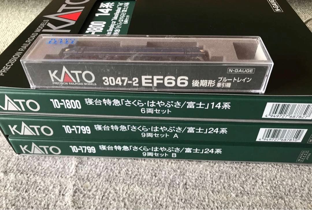 KATO EF66＋14系・24系特急 「さくら・はやぶさ/富士」　フルセット