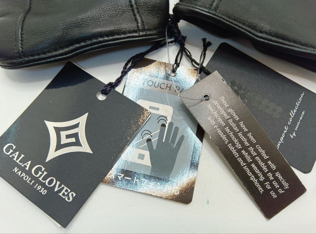 d*n様 GALA GLOVES羊革カシミヤイタリア製黒ブラックガラグローブスス
