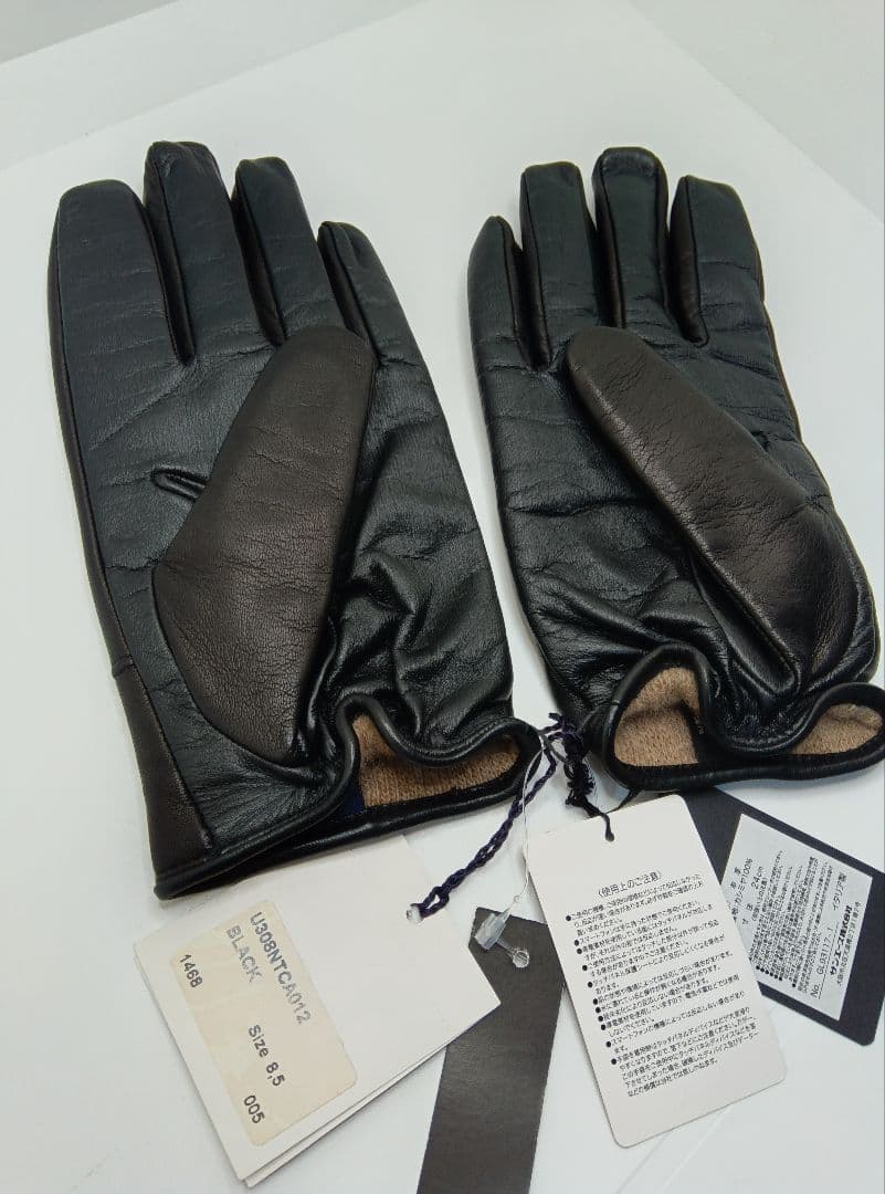d*n様 GALA GLOVES羊革カシミヤイタリア製黒ブラックガラグローブスス