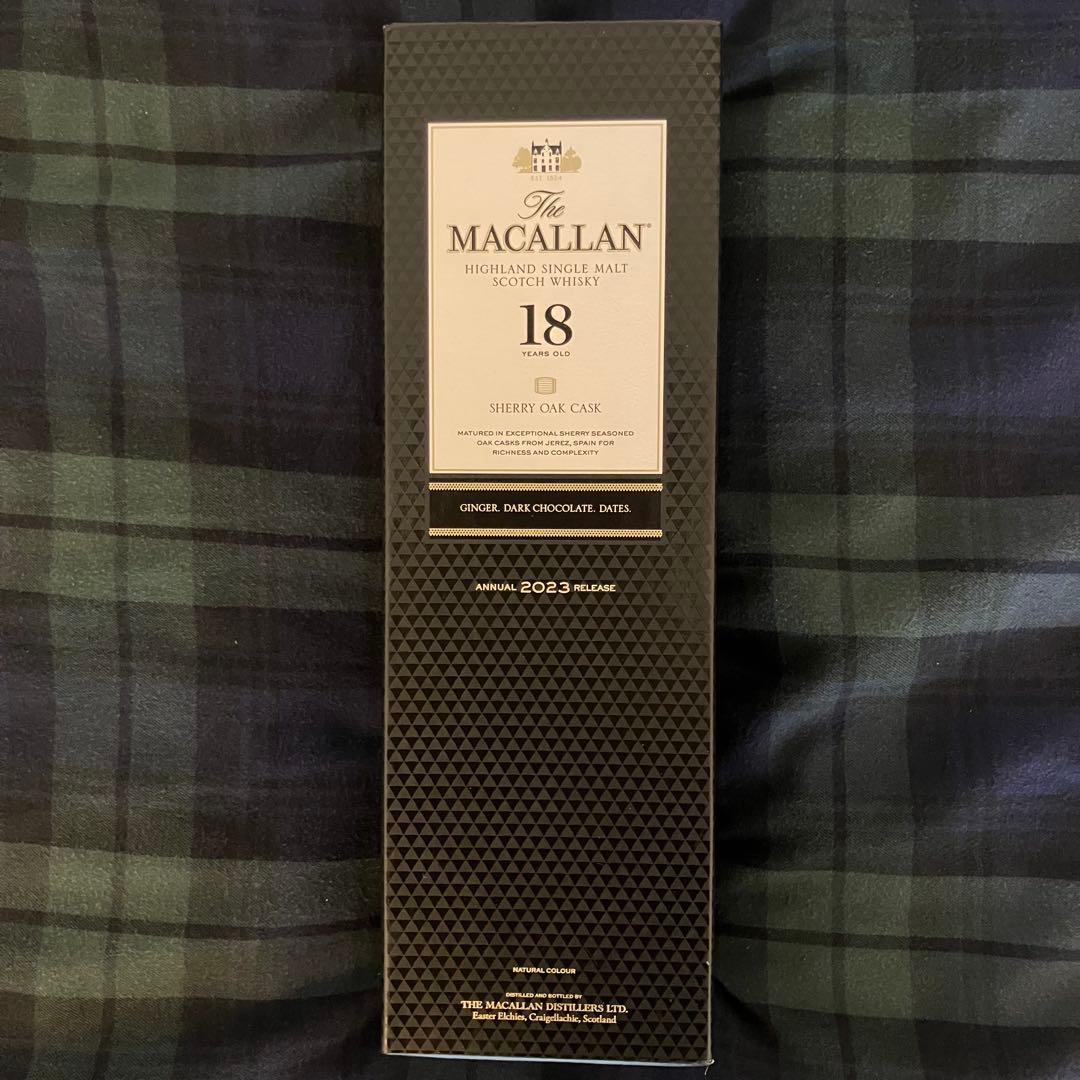 The Macallan 18 シェリーオークカスク 2023