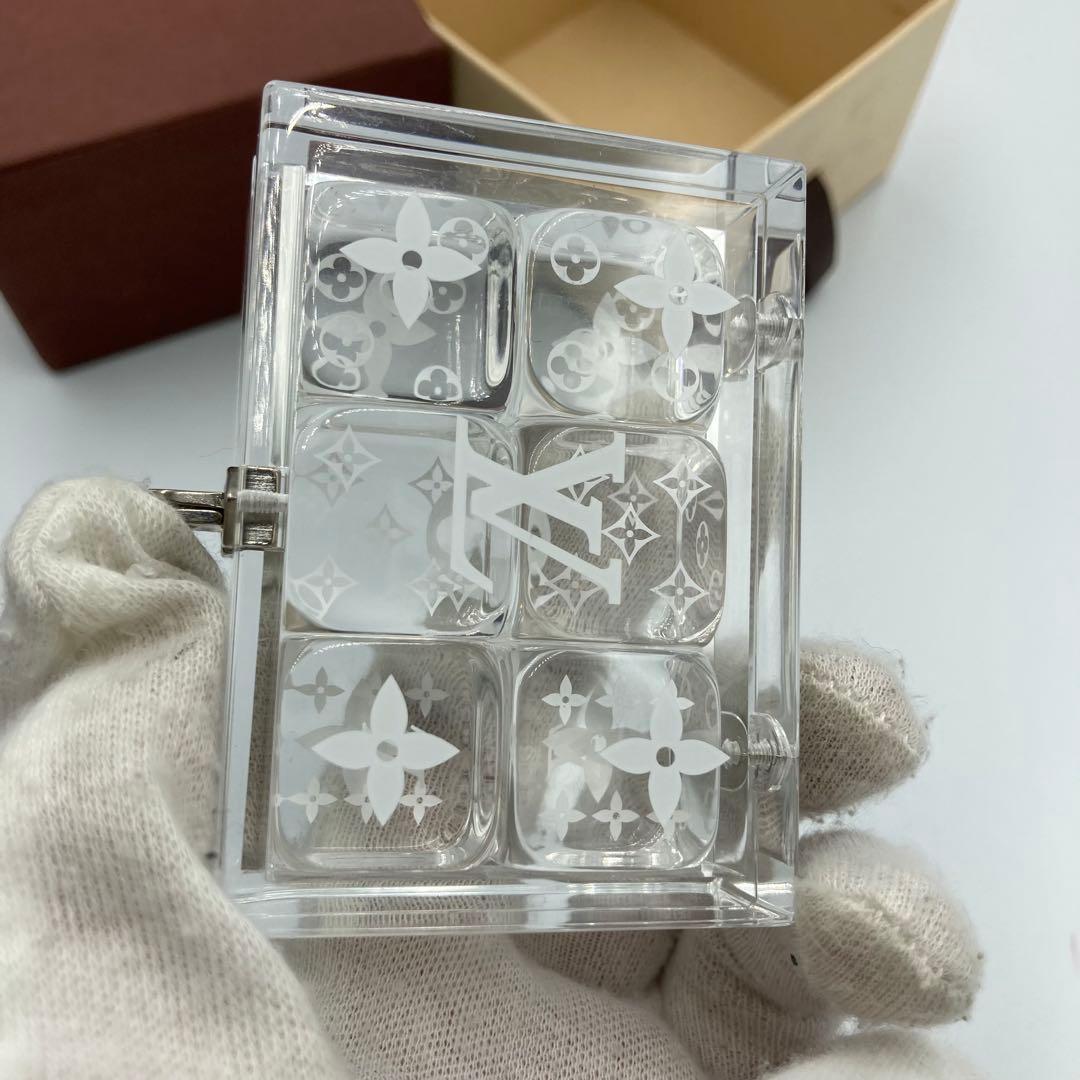 ！極美品！　ルイヴィトン　サイコロ　ダイス　ノベルティ　クリスタル　A13Kk