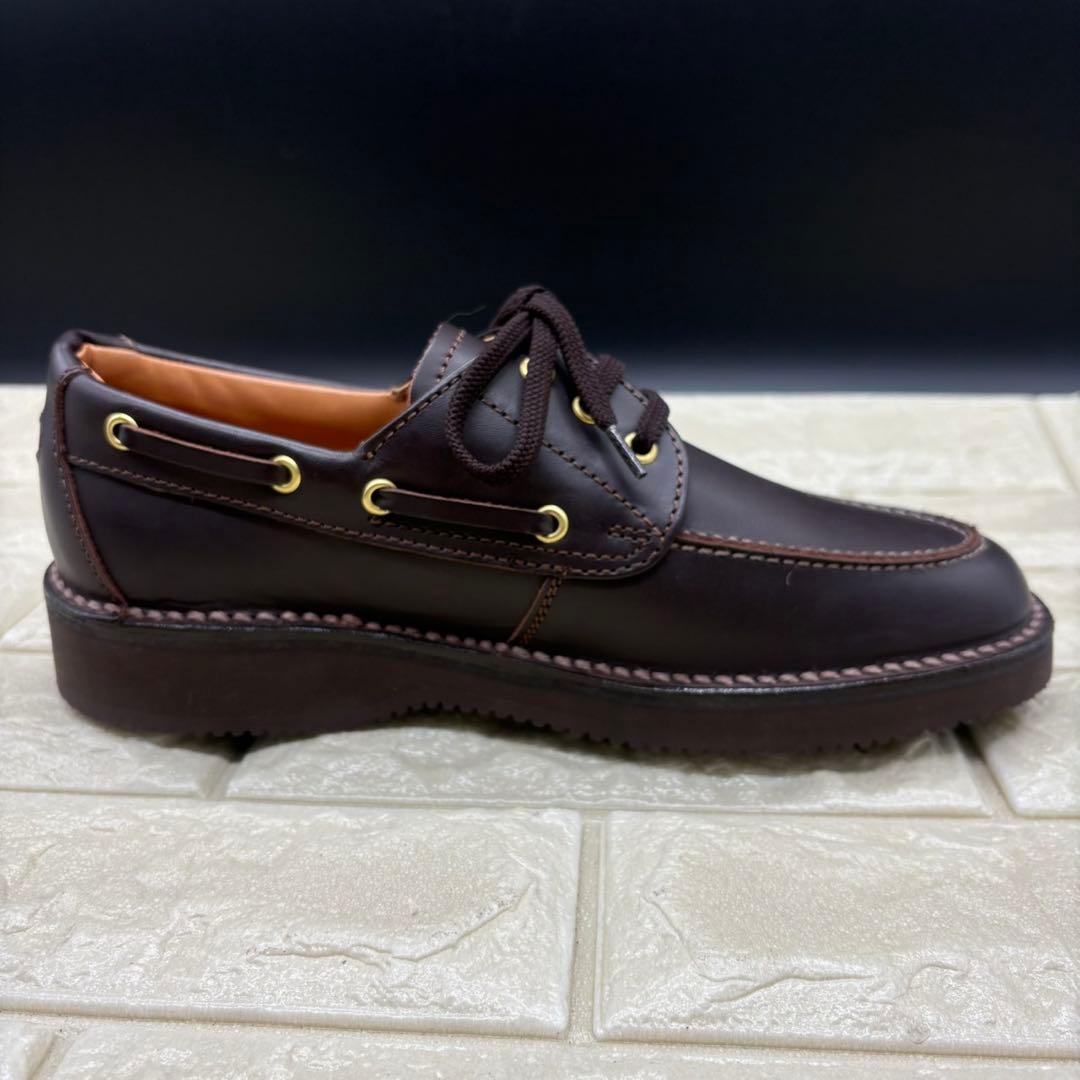 【未使用級】リーガルウォーカー 3アイレットモカ 604 24.5 訳あり 濃茶