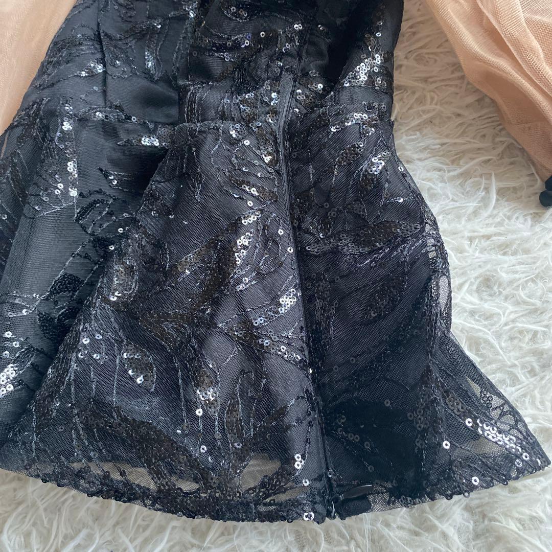 豆侍(土日も発送します)Leja レジャ　シアーパフスリーブペプラムス