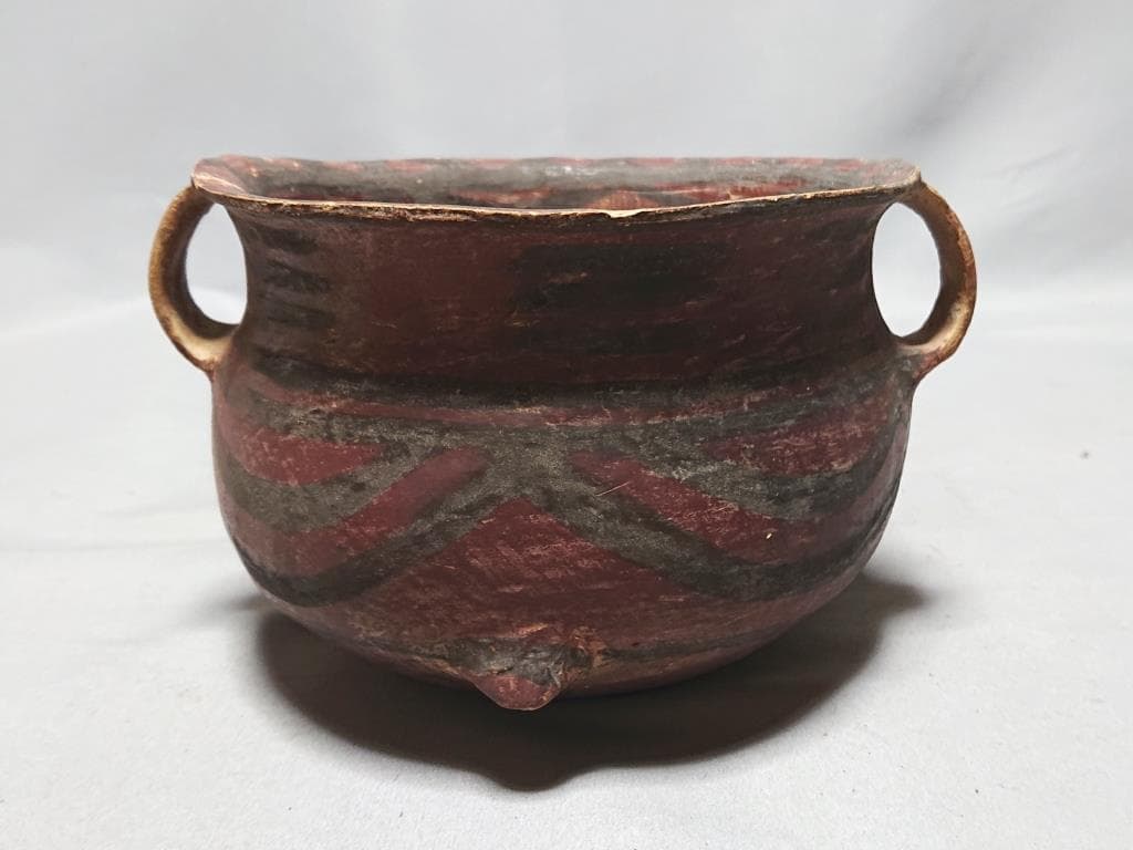 コレクター収集品　アンダーソン土器　彩陶双耳付壷