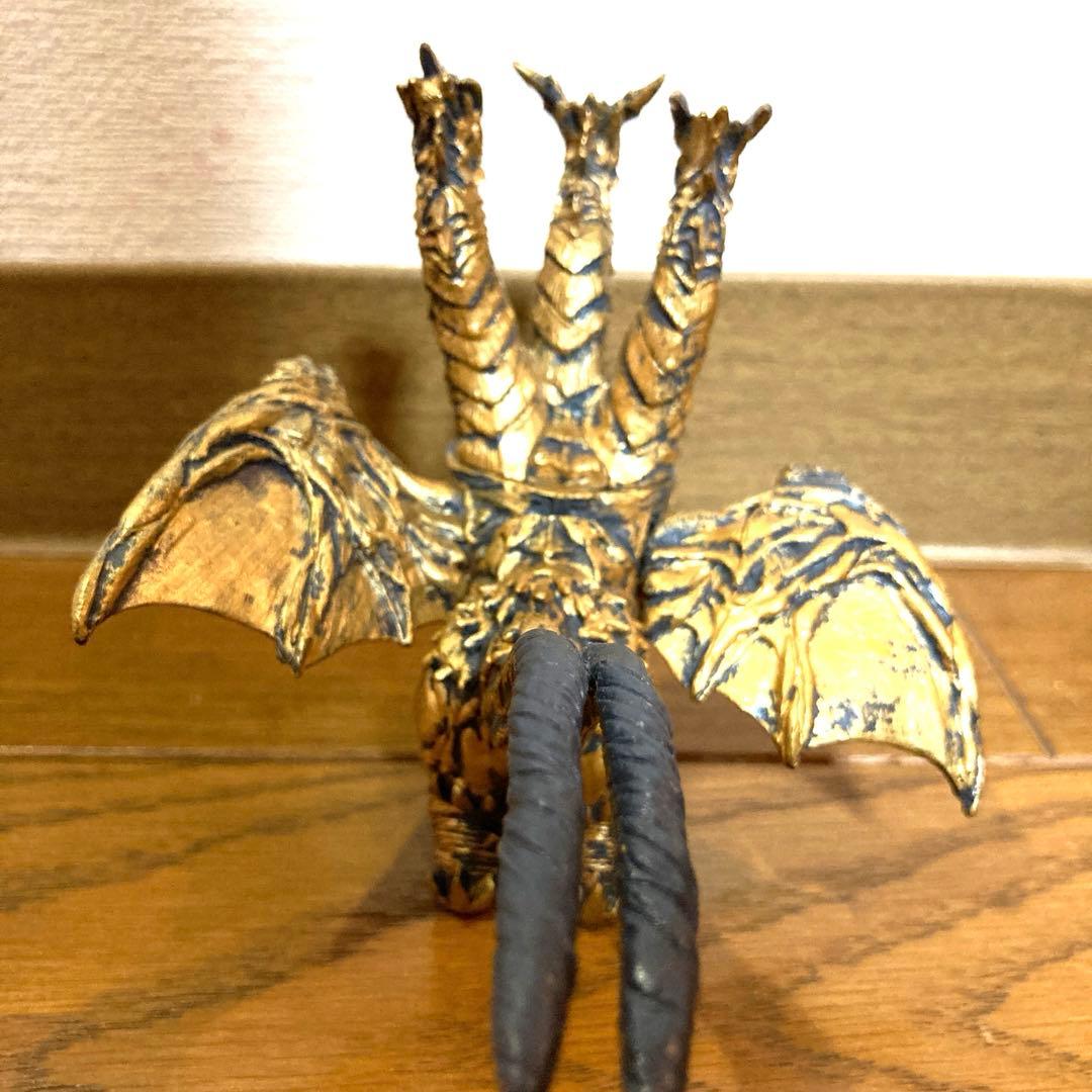 怪獣 キングギドラ フィギュア 当時物 ゴジラ 東宝 希少 金 SHF 真骨彫