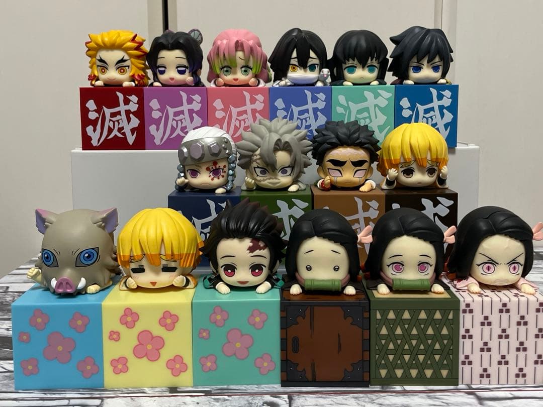 鬼滅の刃 ひっかけ　フィギュア 16体セット