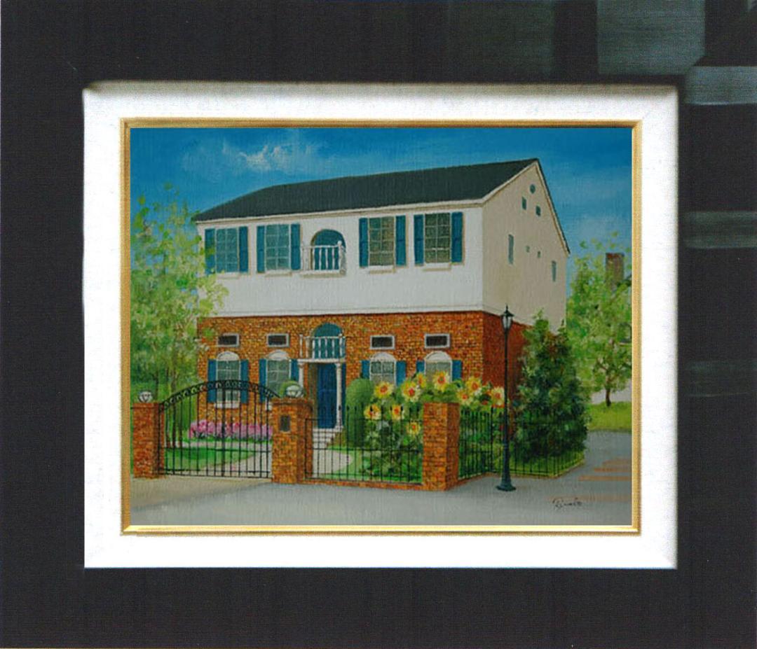 油絵 菅家令子 絵 絵画 インテリア F4-110212 風景 ひまわり