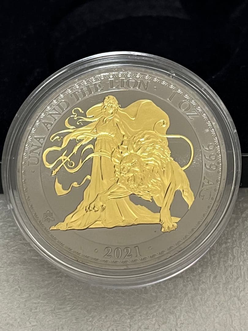 2021　セントヘレナ 　ウナとライオン 　ゴールドブラックエンパイア　 