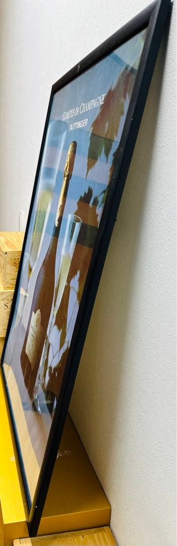 シャンパーニュ・テタンジェ・コント・ドゥ・シャンパーニュ1995・額縁ポスター