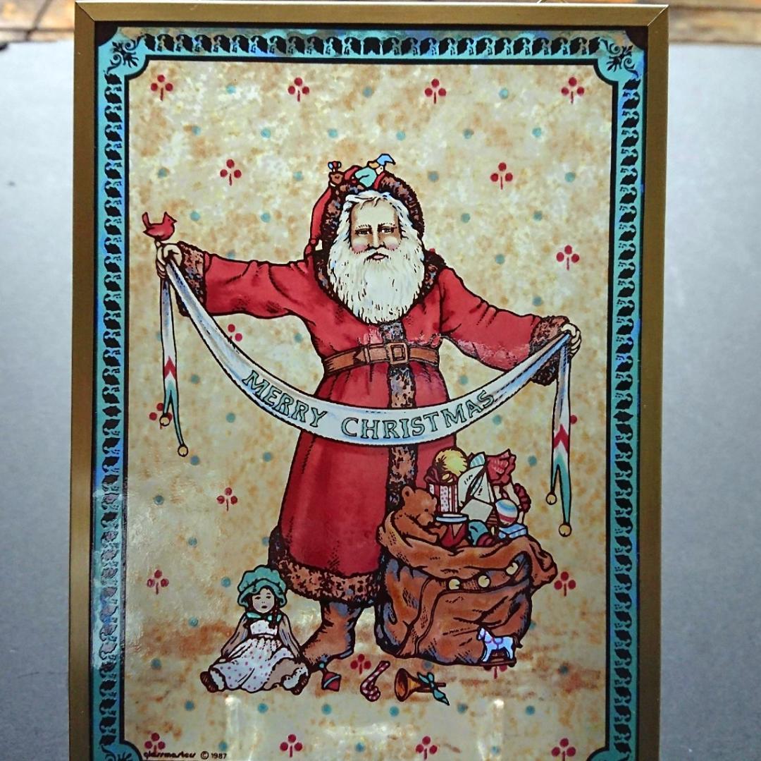 クリスマス ステンドグラス Father Christmasグラスマスターズ社