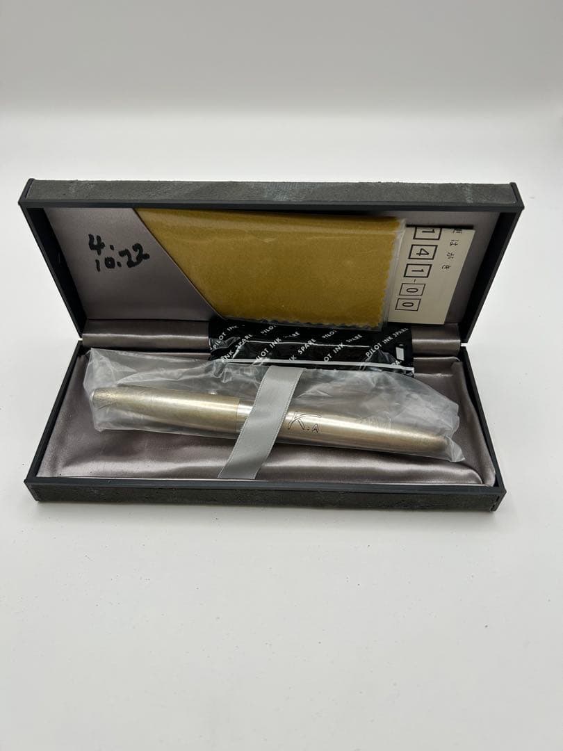 PILOT 14K スターリングシルバー万年筆 専用ケース付き