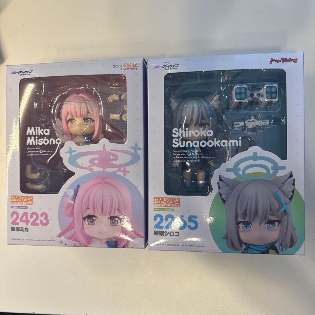 ねんどろいど　ブルーアーカイブ　砂狼シロコ　美園ミカ