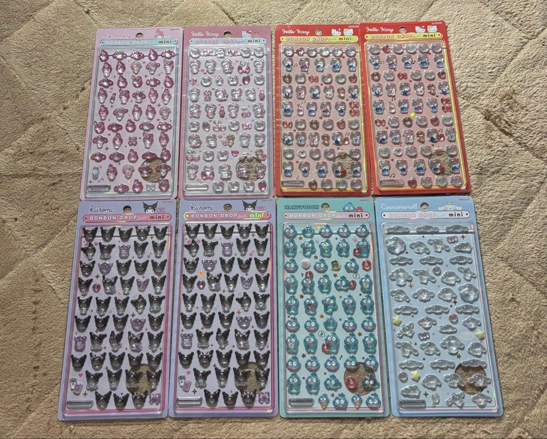 【正規品】ボンボンドロップシール　サンリオミニ 8枚セット