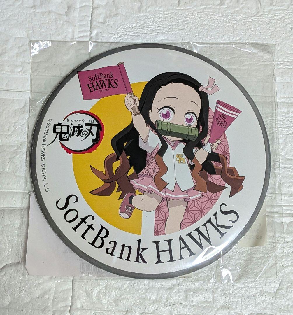 ゆ*リ様 鬼滅の刃×SoftBankHAWKS 缶バッジ 竈門禰豆子