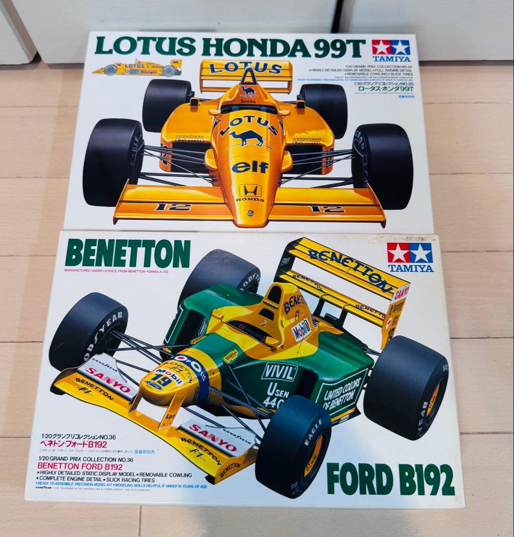 【未組立】　タミヤ　ベネトン　ロータス　2台セット　1/20