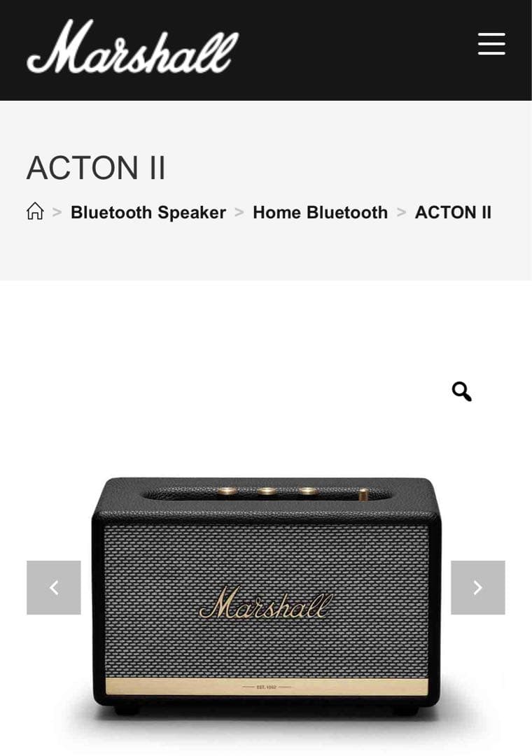 【新品未使用】Marshall ACTON2 ブラック