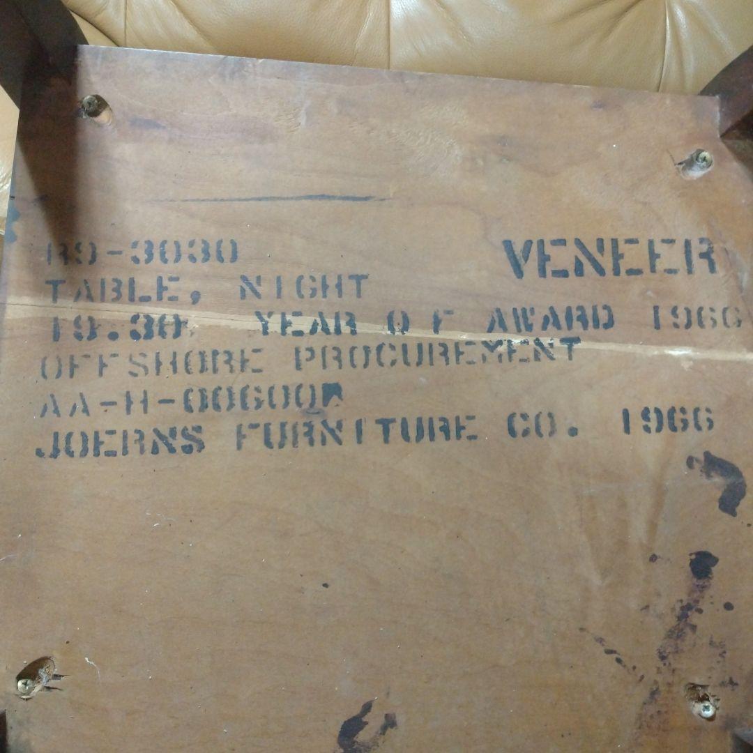 米軍USミリタリー家具ナイトテーブルミッドセンチュリービンテージインテリアUSA